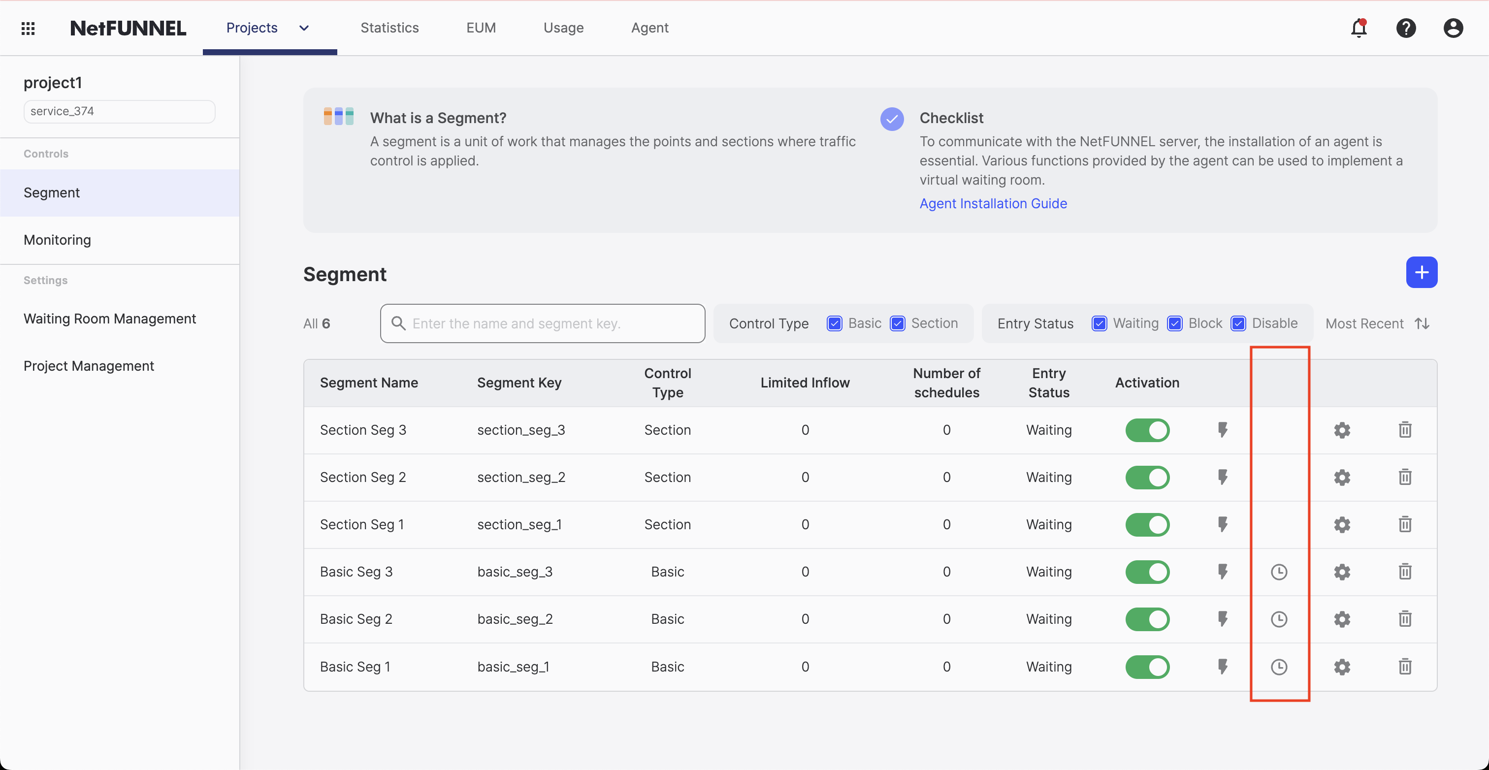 Pre/Post Waiting Room Edit Button