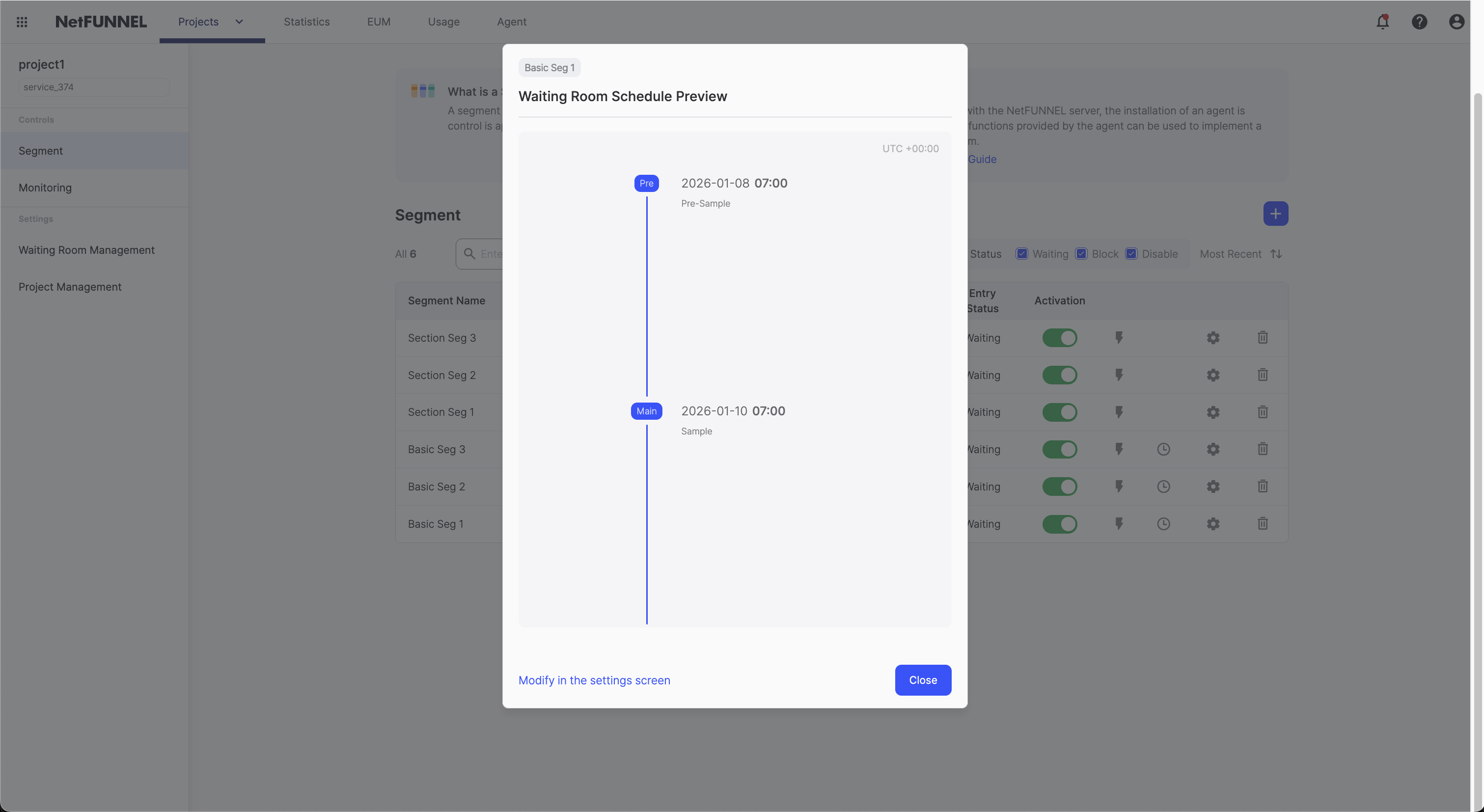 Schedule Preview Dialog