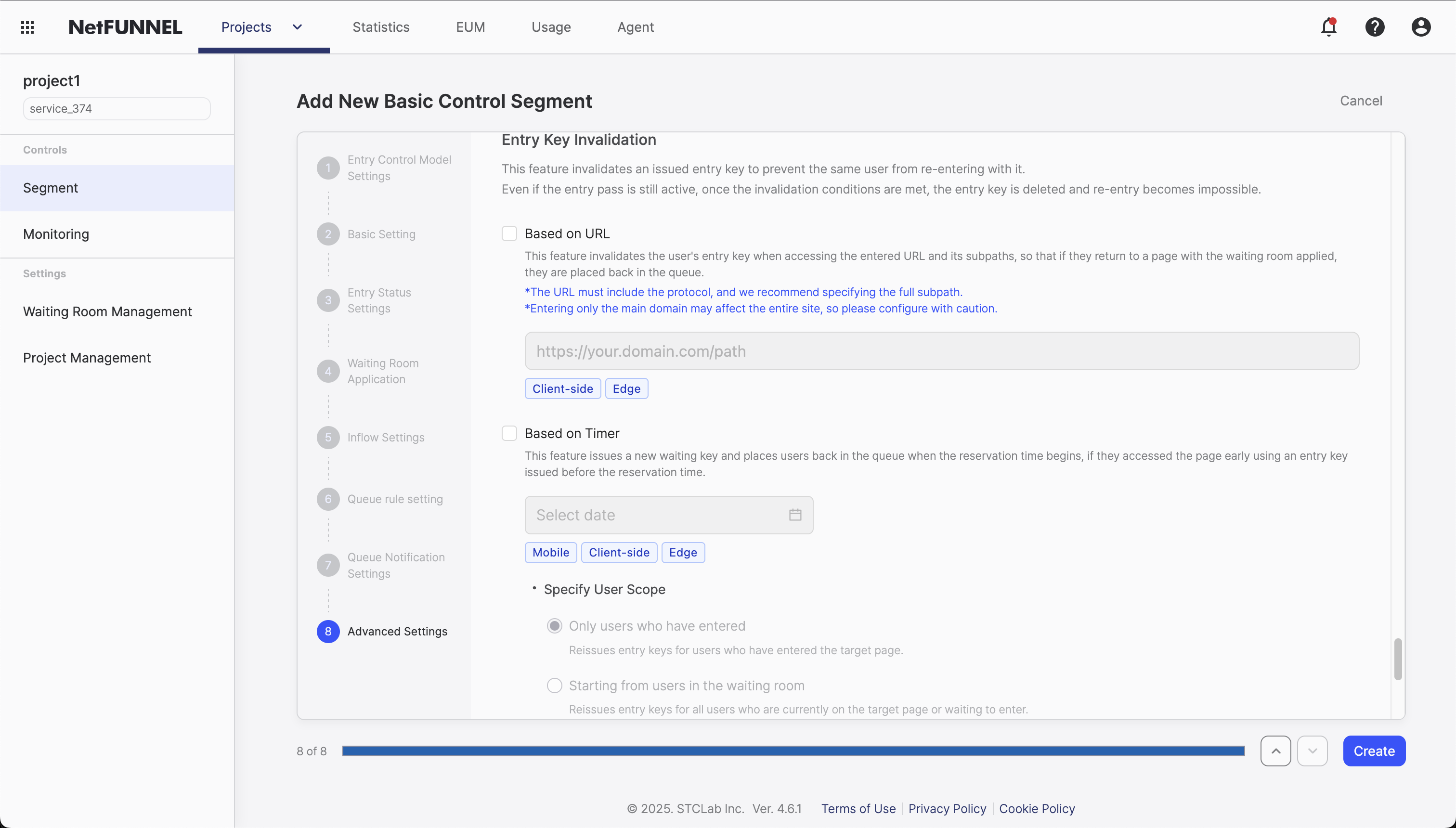 Entry Key Invalidation Console