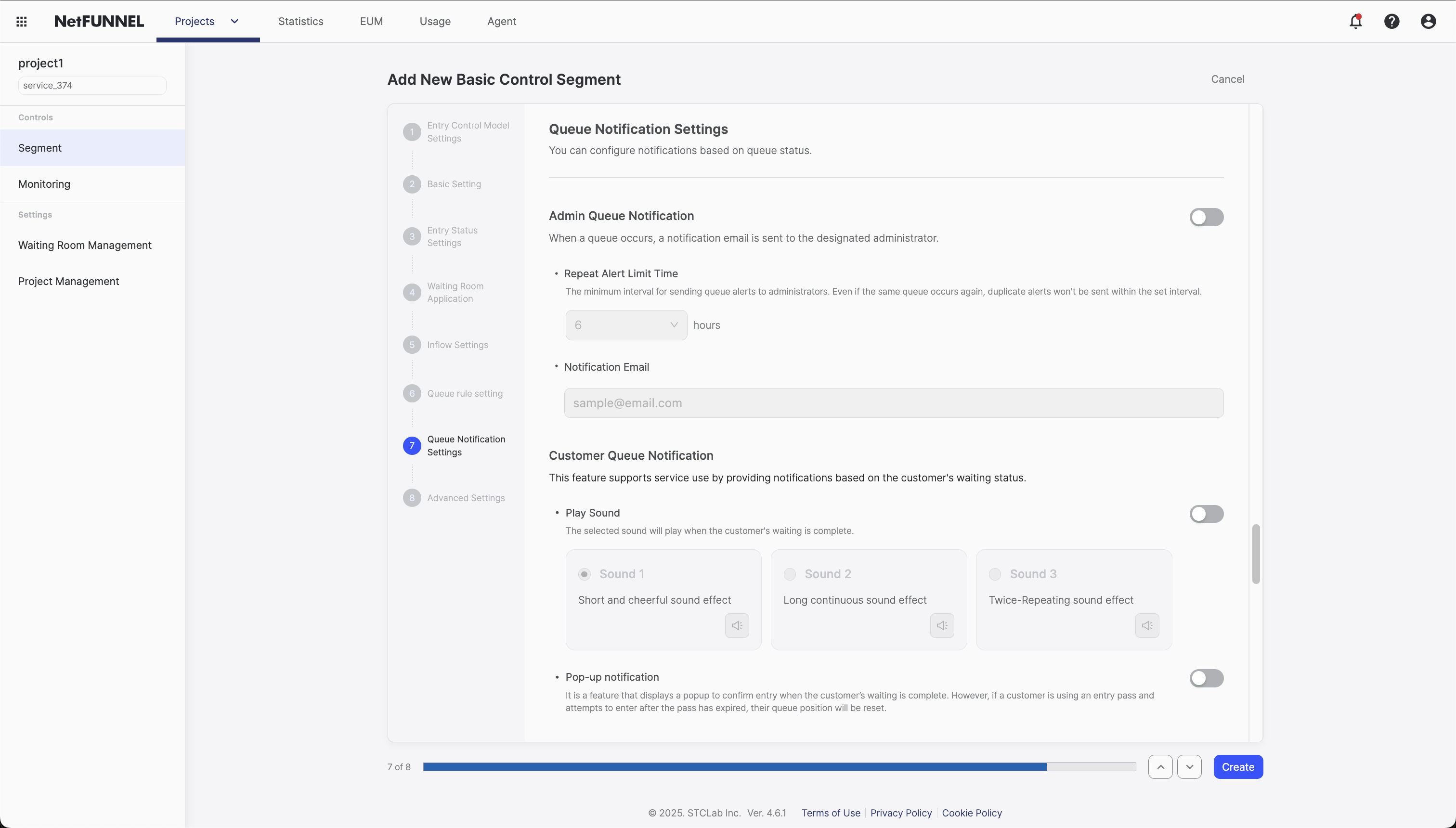 Queue Notification Settings
