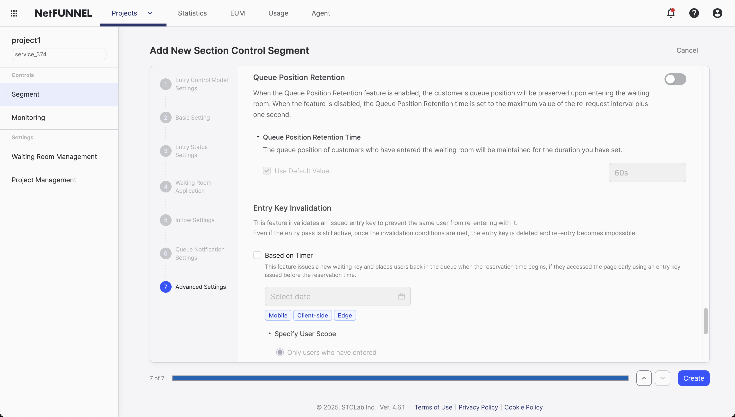 Queue Position Retention Console