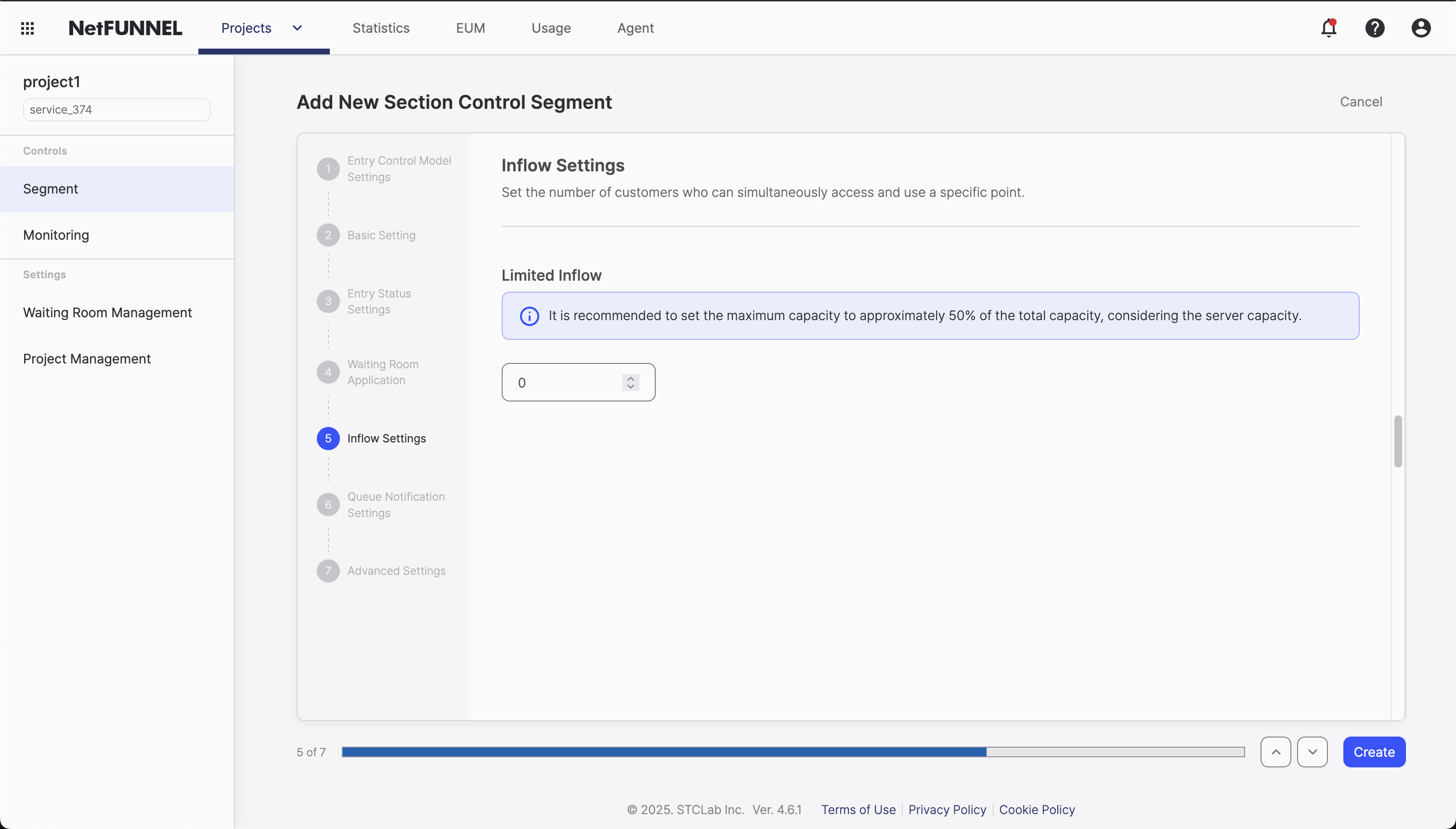 Inflow Setting Console