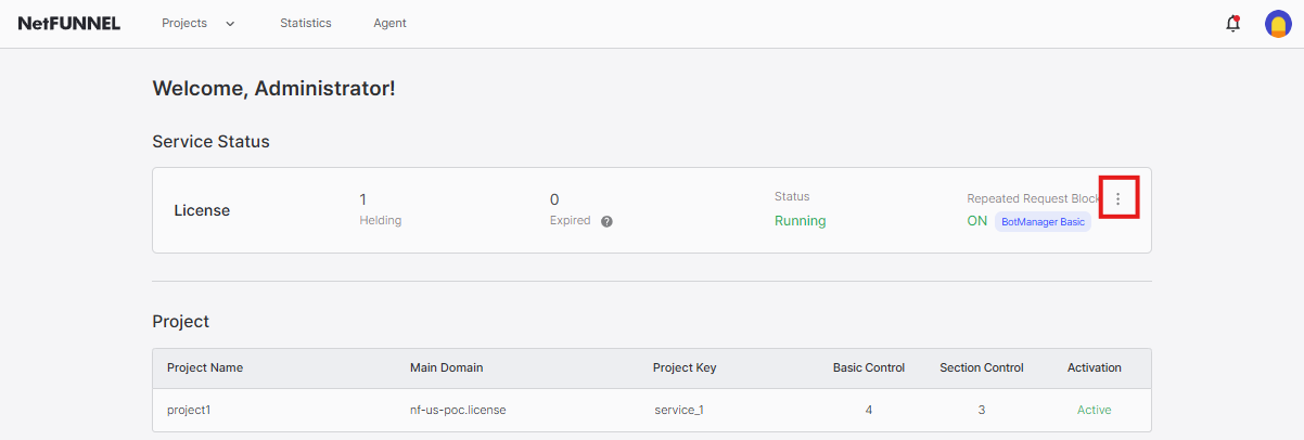 Access User Management - Home Button